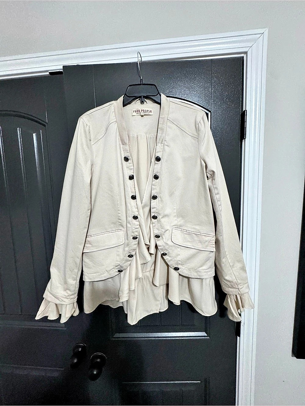 Free People Romantic Ruffles Jacket